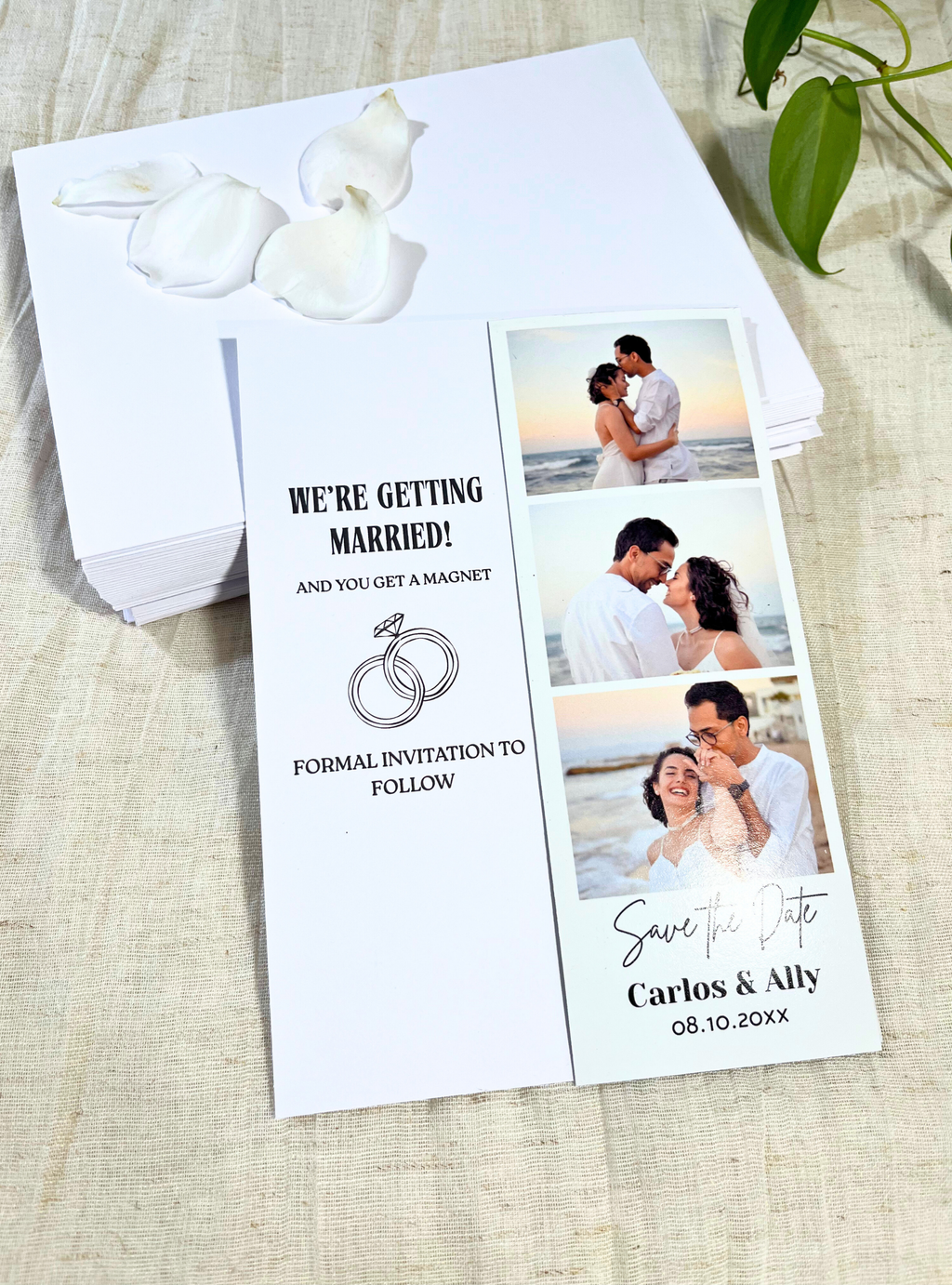 Save The Date Photo Strip Magnet
