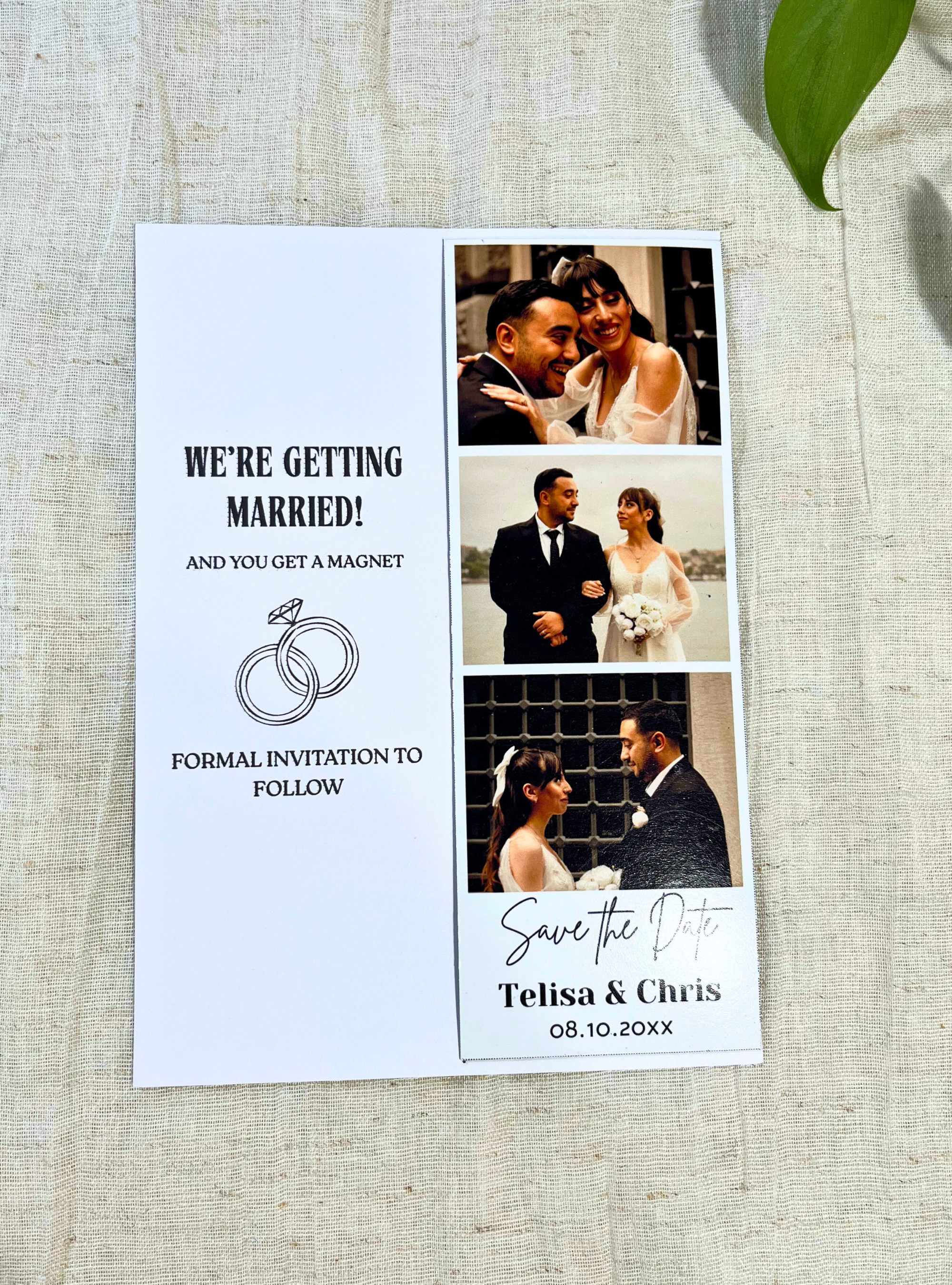 Save The Date Photo Strip Magnet