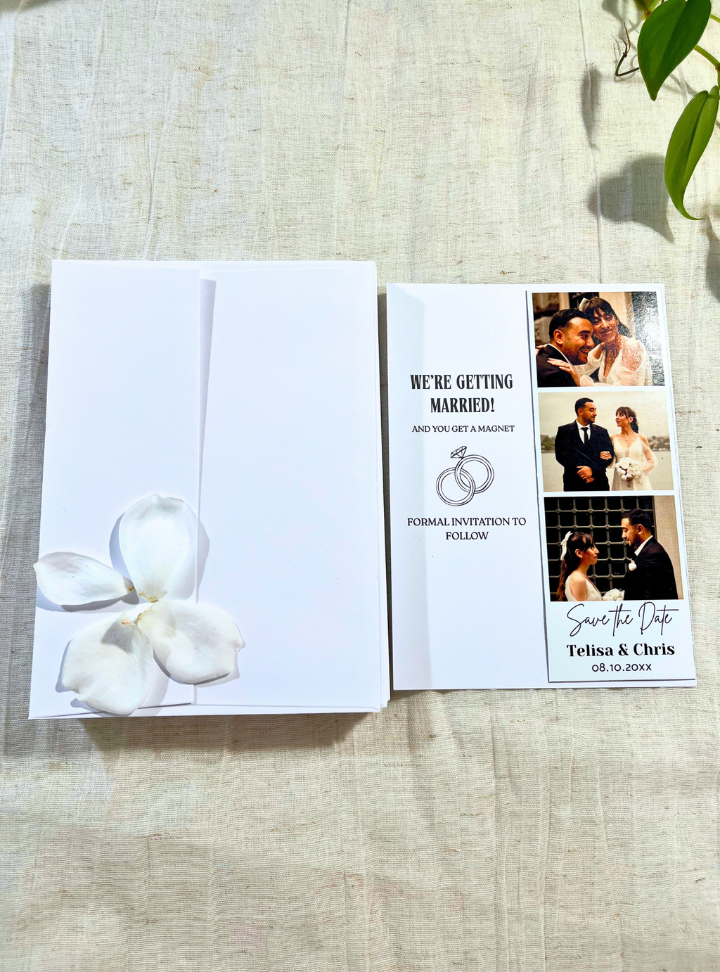 Save The Date Photo Strip Magnet