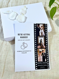 Save the Date Photo Strip Magnet – Black