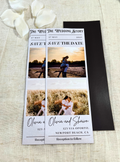 Vintage Save The Date Photo Strip Magnet