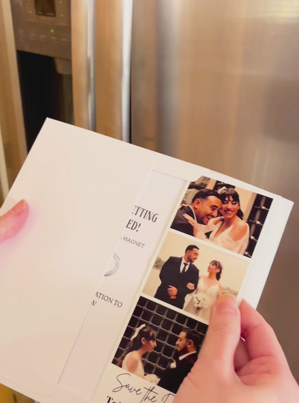 Save The Date Photo Strip Magnet